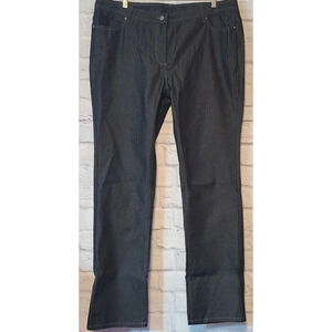 McDonalds Employee Work Pants Jeans Women's Size 14R Black Pockets Straight Leg